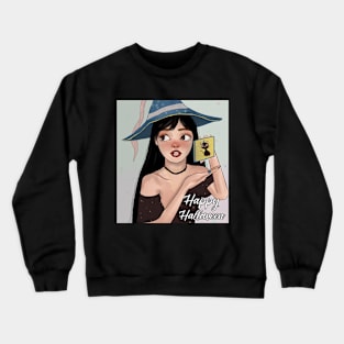 Halloween Cute Witch Crewneck Sweatshirt